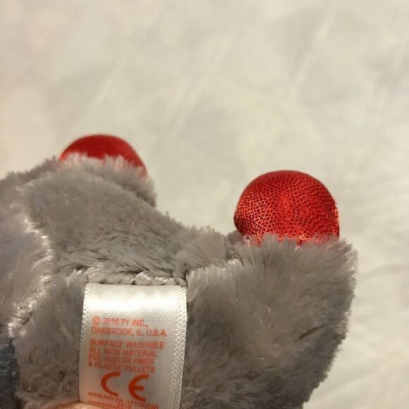 2016 Ty Beanie Boos Mac the Christmas Mouse - Picture 4 of 4